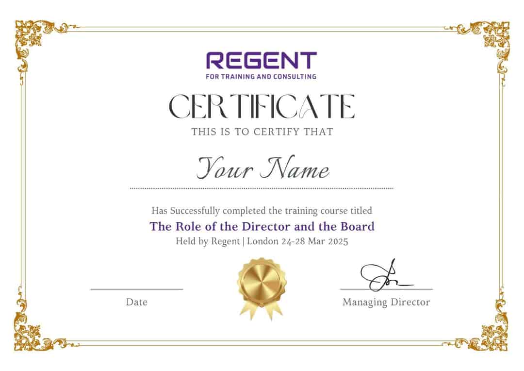 Sample Certificate