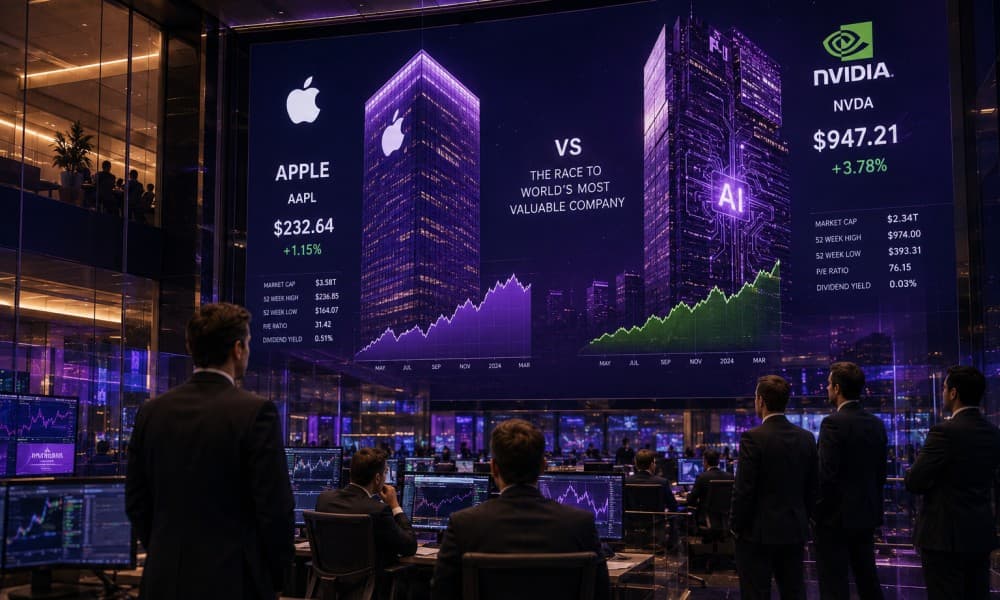 Apple Overtakes Nvidia to Reclaim the Title of Most Valuable Company Worldwide